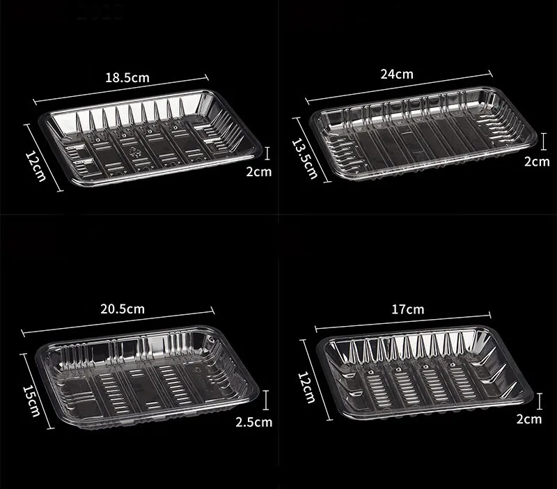 Disposable PET Clear Plastic Tray for Food Packaging