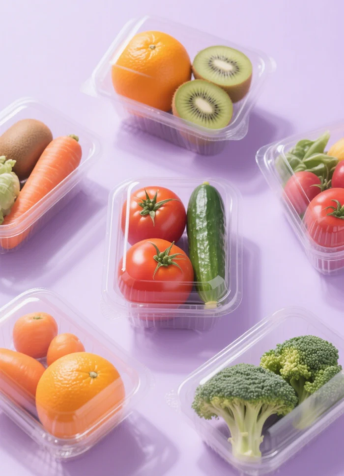 PET tray for food packaging